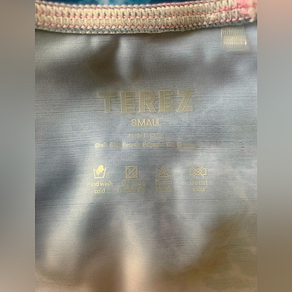 TEREZ OCEAN COLLAGE SWIM TOP- Size Small - Picture 3 of 3